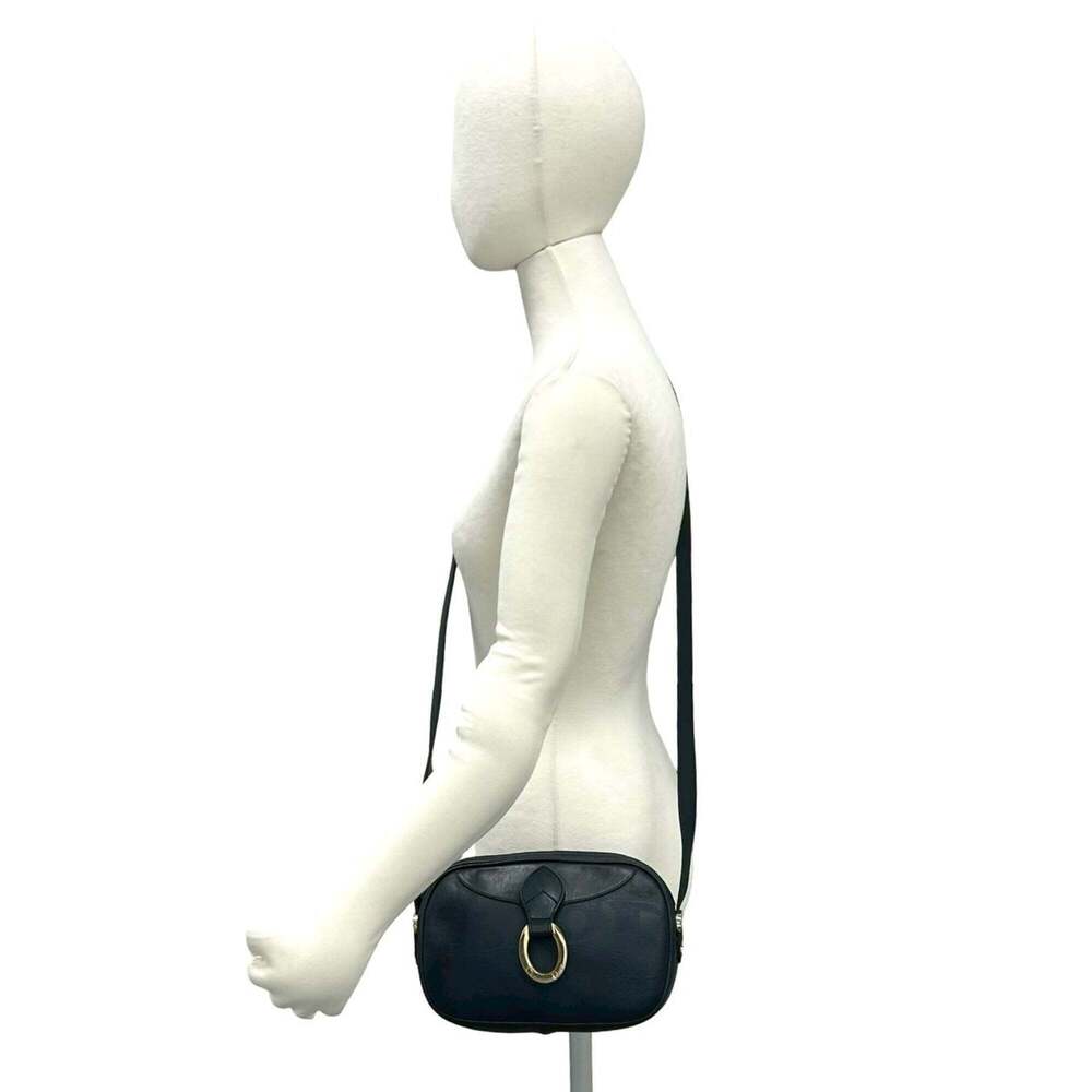 CHRISTIAN DIOR Vintage Blue Leather Trotter Shoulder Bag - Picture 2 of 10